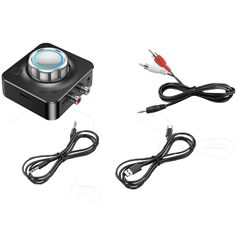بلوتوث 5.0 استقبال الصوت ثلاثية الأبعاد ستيريو الموسيقى محول لاسلكي TF بطاقة RCA 3.5 مللي متر 3.5 AUX جاك لمجموعة السيارة