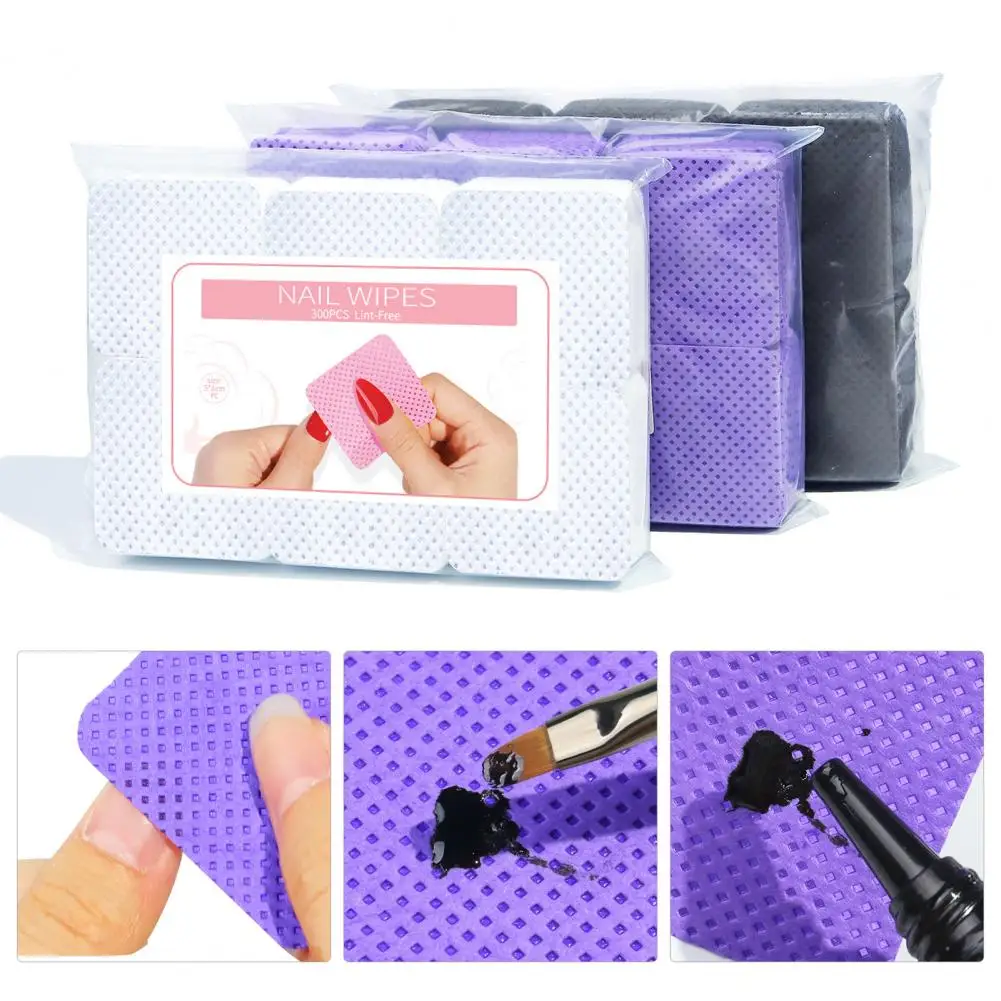 Glue Cleaning Pad Eco-friendly Eyelash Glue Nail Polish Remover Pad Anti-static Soft Eyelash Extension Wipe for Female