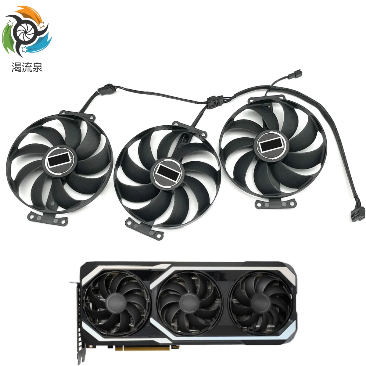 

New 12V CF9010U12D Cooling Fan For ASUS GeForce RTX3070 RTX3060Ti MEGALODON GAMING Graphics Card Cooler Fan
