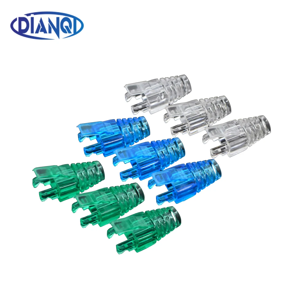 RJ-45-adaptador, capa protetora para ethernet, cabo de proteção, vários cores