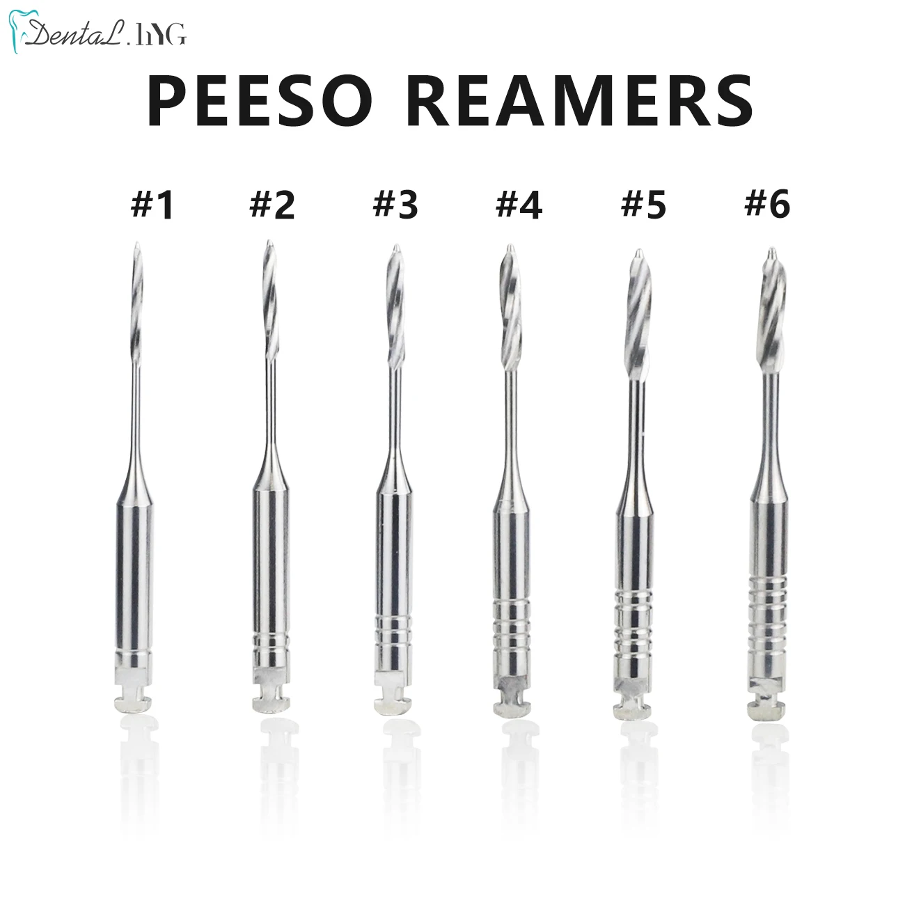 1 Pack(6pcs) Dental Peeso Reamer Gates Drills 28mm 32mm Endodontic Reamers Drill Burs Endo Files Engine Use Dentist Materials