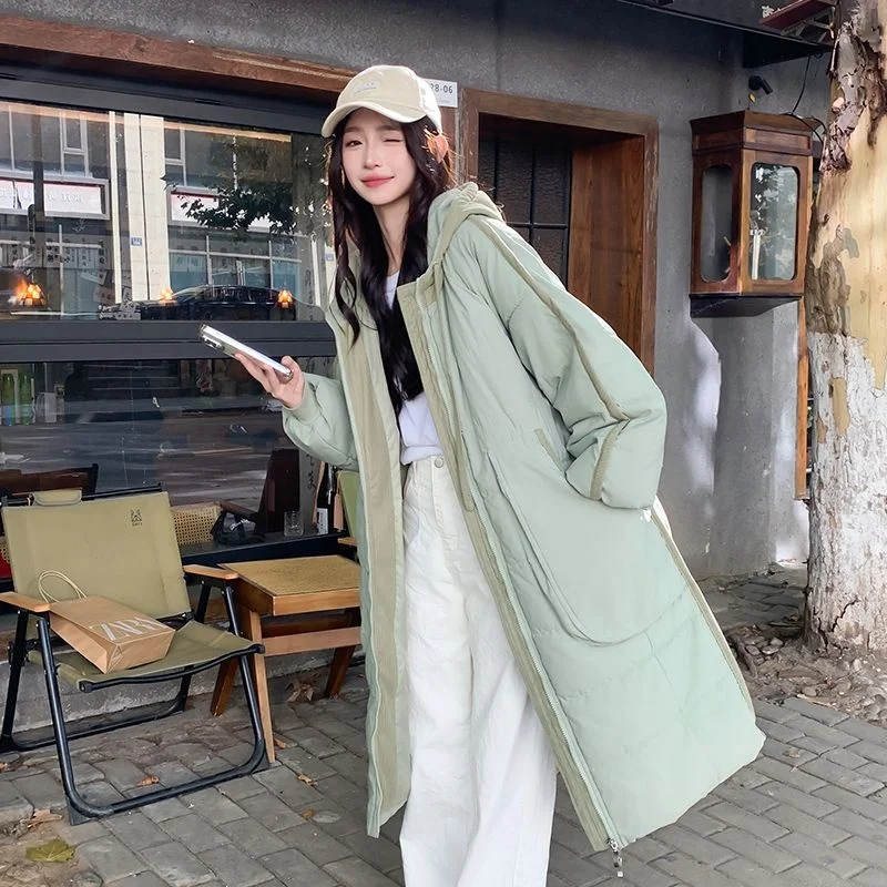 Korean style trendy women's casual loose bread jacket cotton jacket winter spicy girl trend solid color women's top