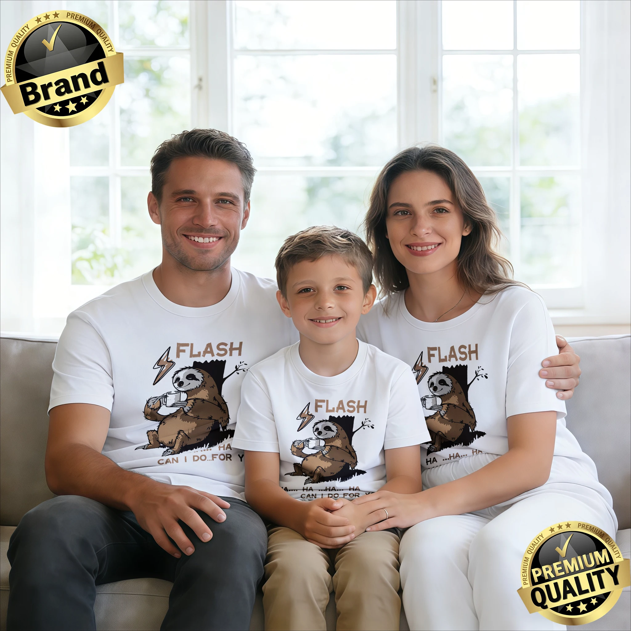 

Летняя футболка 2026 Zootopia FLASH с графическим принтом, семейная (для родителей и детей), модная, хлопковая, с коротким рукавом, свободная, повседневная