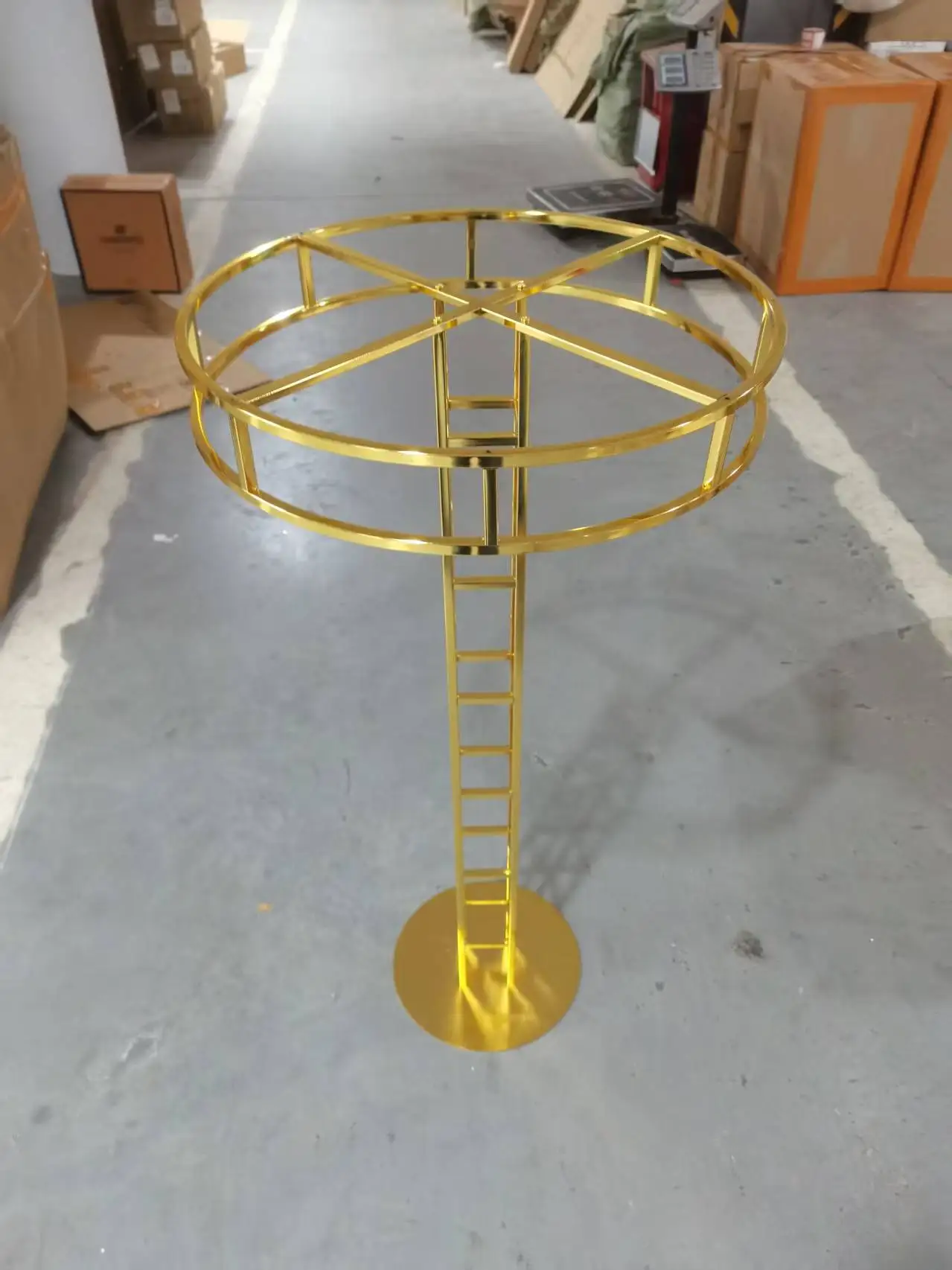 6 Stück Großhandel Hochzeitsbühnen-Blumenständer aus galvanisiertem Gold, 100 cm, Hochzeitsdekorationen, dekorative Ornamente, Wegführung. – Detail 8