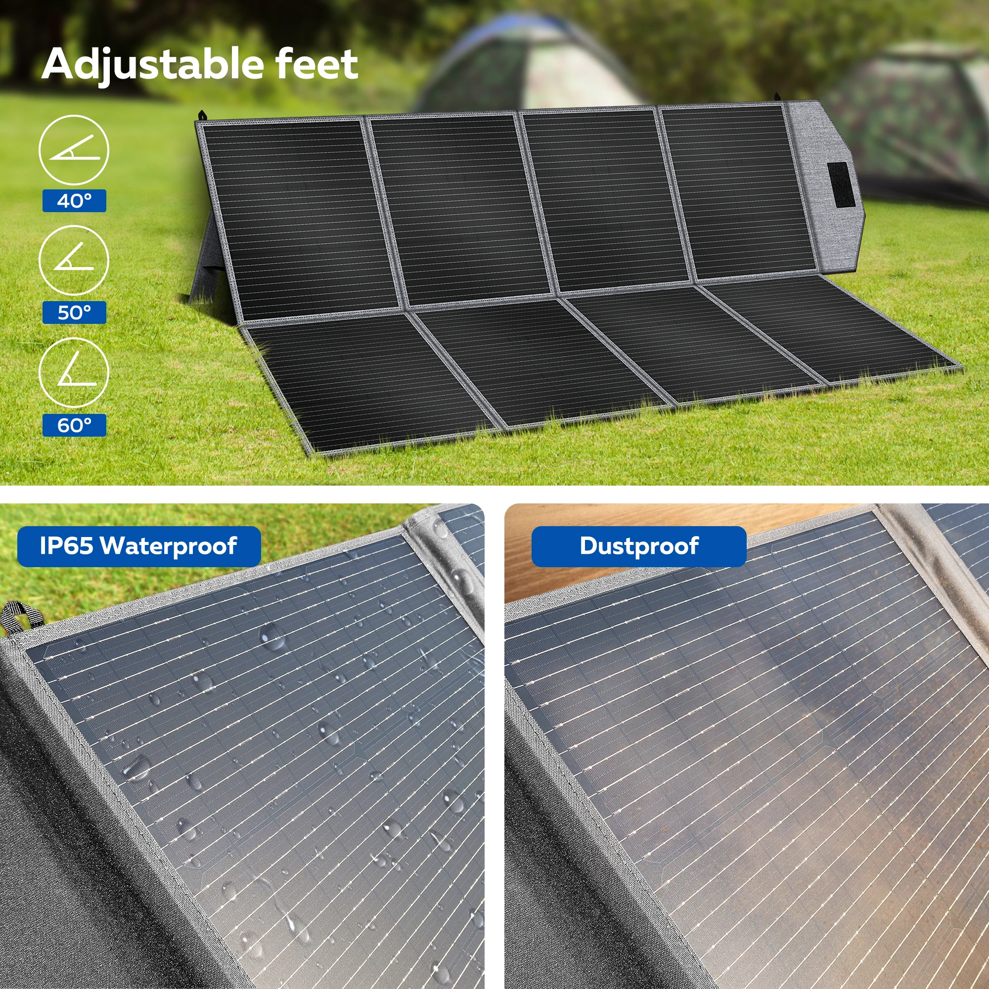CTOLITY SP400 400 Foldable Solar Panel 41V 9.8A Solar Generator