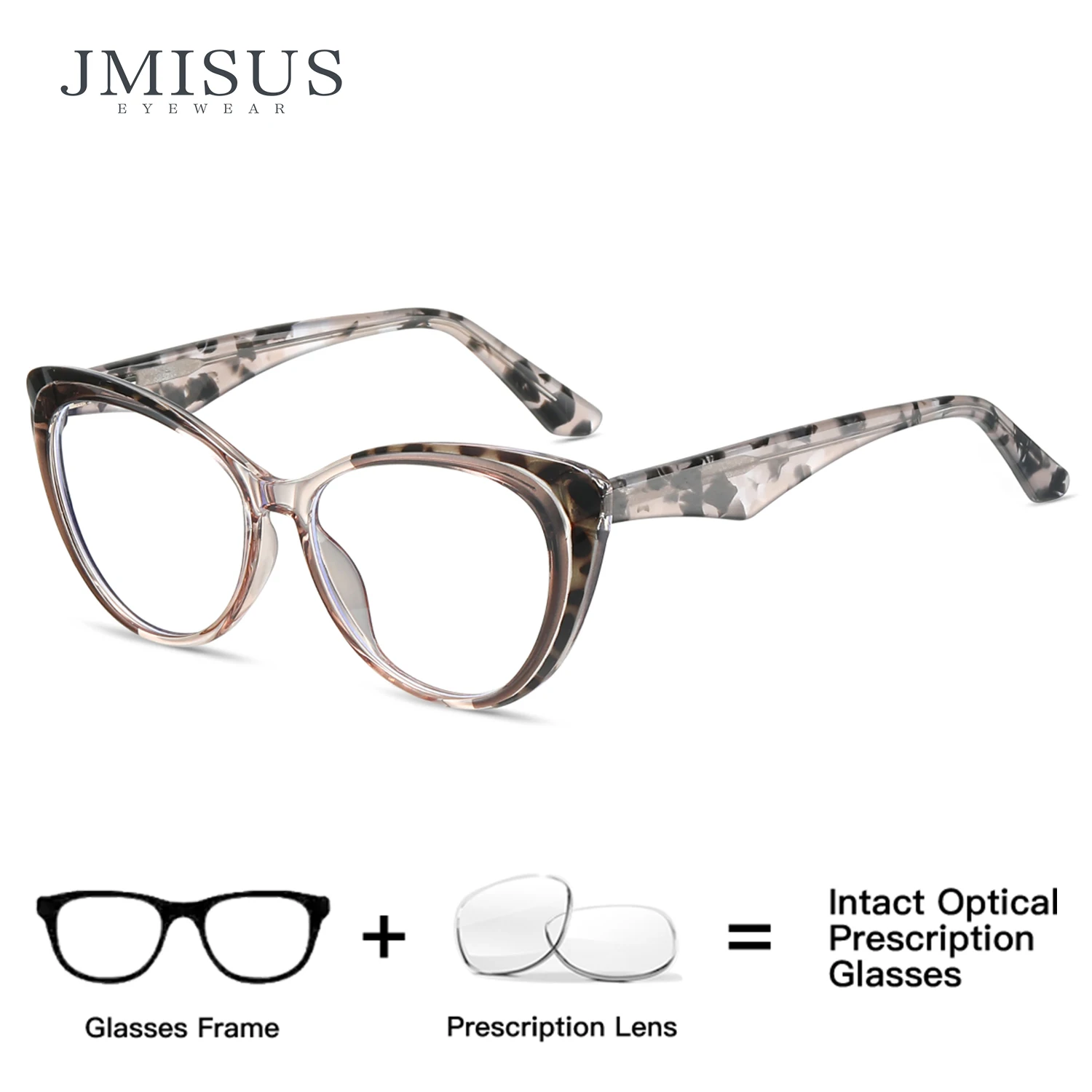 

JMISUS New Arrivals Acetate Cat Eye Prescription Glasses Woman Butterfly Optical Myopia Eyeglasses Medical Glasses As Request