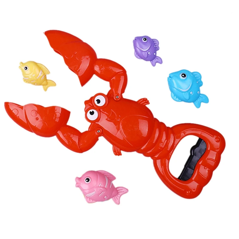 

Colorful Cute Toy Claw Catcher Baby Bath Toy Fish Children Play Water Game Shower Toy Set