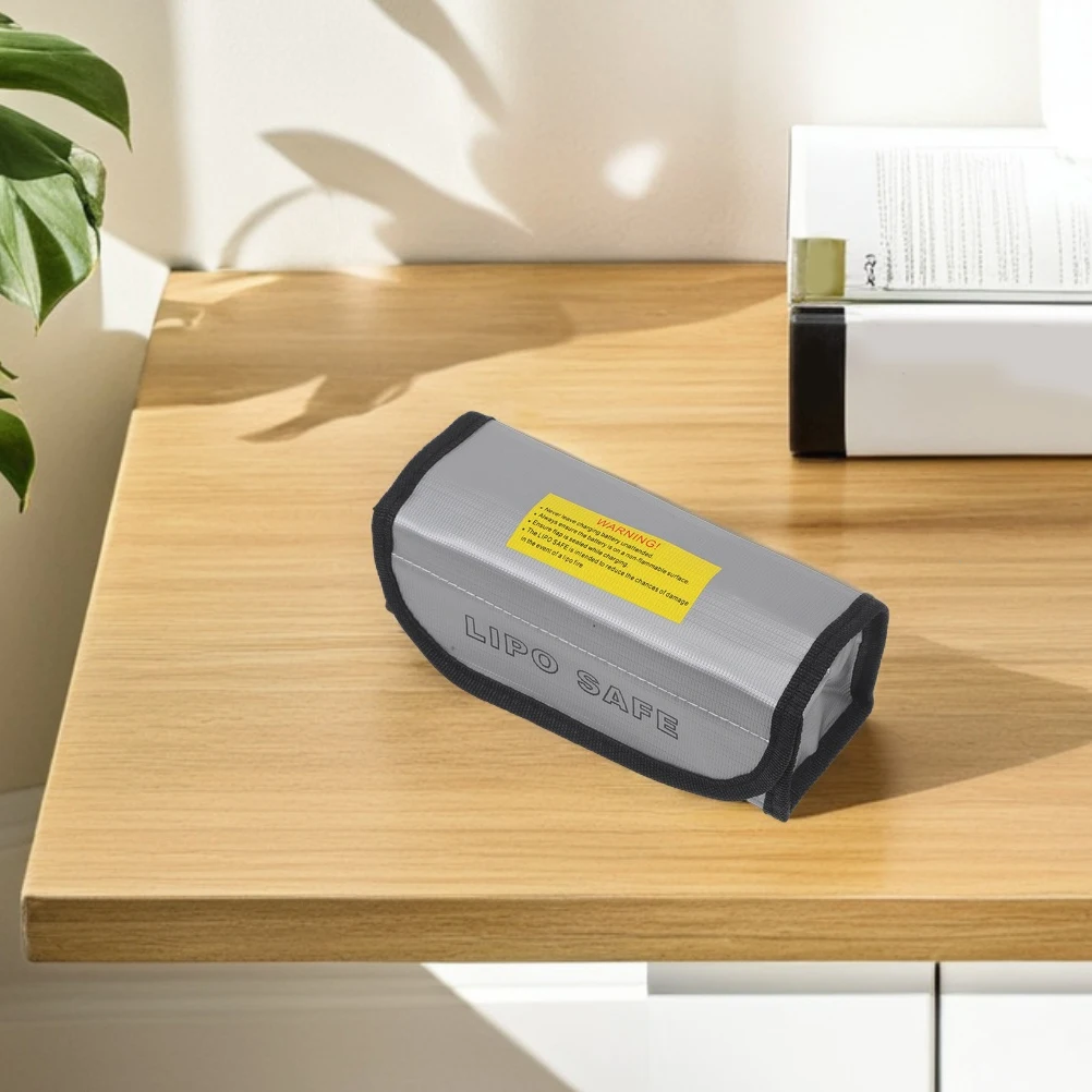 

2PCS Lipo Safety Bag High Temperature Fireproof Explosion Proof Lithium Storage Case Lipo Safety Bag Protective Pouch