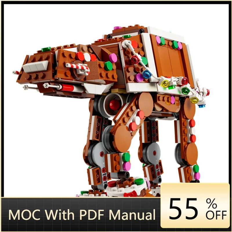 

697 шт. MOC Star Battle Рождественские ходунки Модель Строительные блоки Кирпичи Креативная сборка DIY Дисплей Игрушки Дети Взрослые Подарки