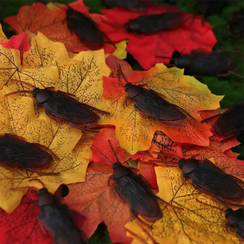 

50 шт. реалистичных муляжей тараканов для розыгрышей, забавные имитации насекомых, приколы, игры-розыгрыши