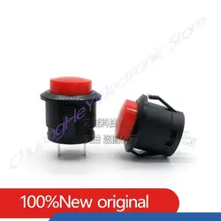 5Pcs/Lot Factory Direct Sales R13-507 Card Type Round Push Button Switch Press the 16mm 3A 250V Lock-Free Point Switch