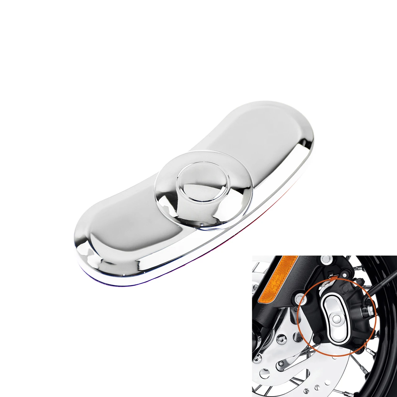 Adesivo de pinça de freio dianteiro e traseiro para motocicleta, abs cromado para harley sportster iron 883 1200 personalizado quarenta e oito superlow 2014-19
