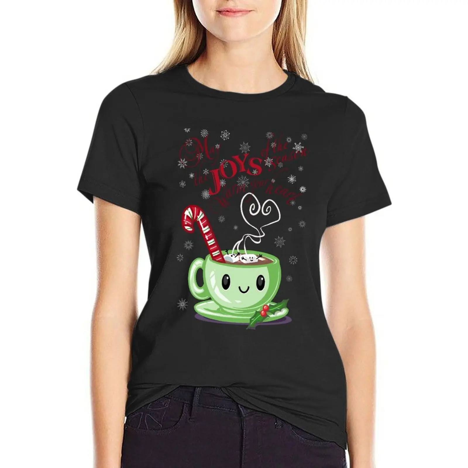 

Joys of the Season T-Shirt Female clothing lady clothes heavyweights customs Women t-shirts