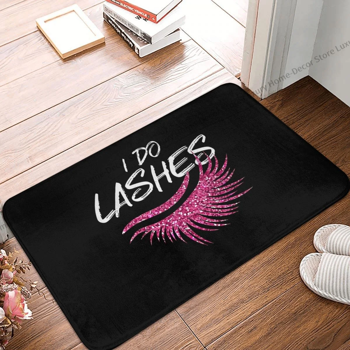 Eyelashes Eye Makeup Bathroom Mat I Do Lashes Makeup Artist Doormat Kitchen Carpet Entrance Door Rug Home Decoration