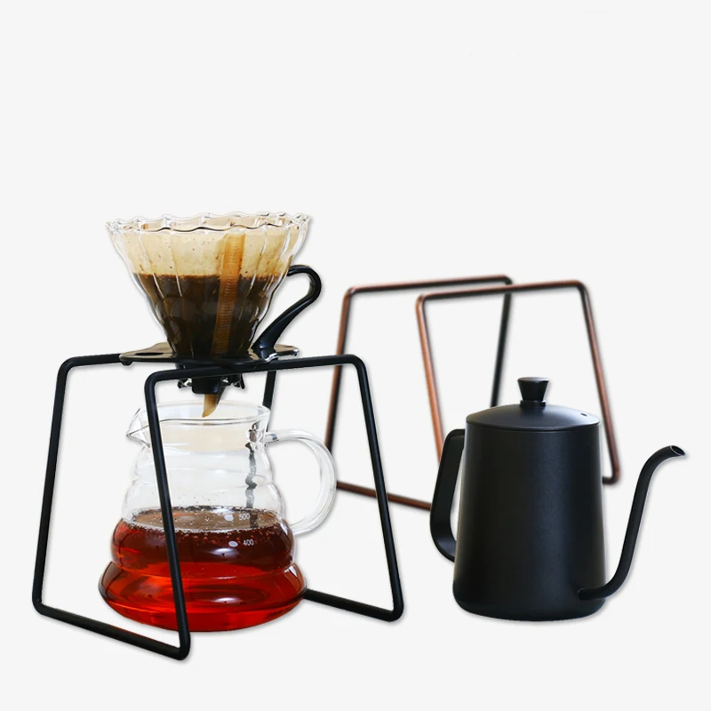 Drip Coffee For Filter Cup Holder Shelf Geometry Coffee Dripper Stand  Drip Metal Special Frame For Barista-A71M