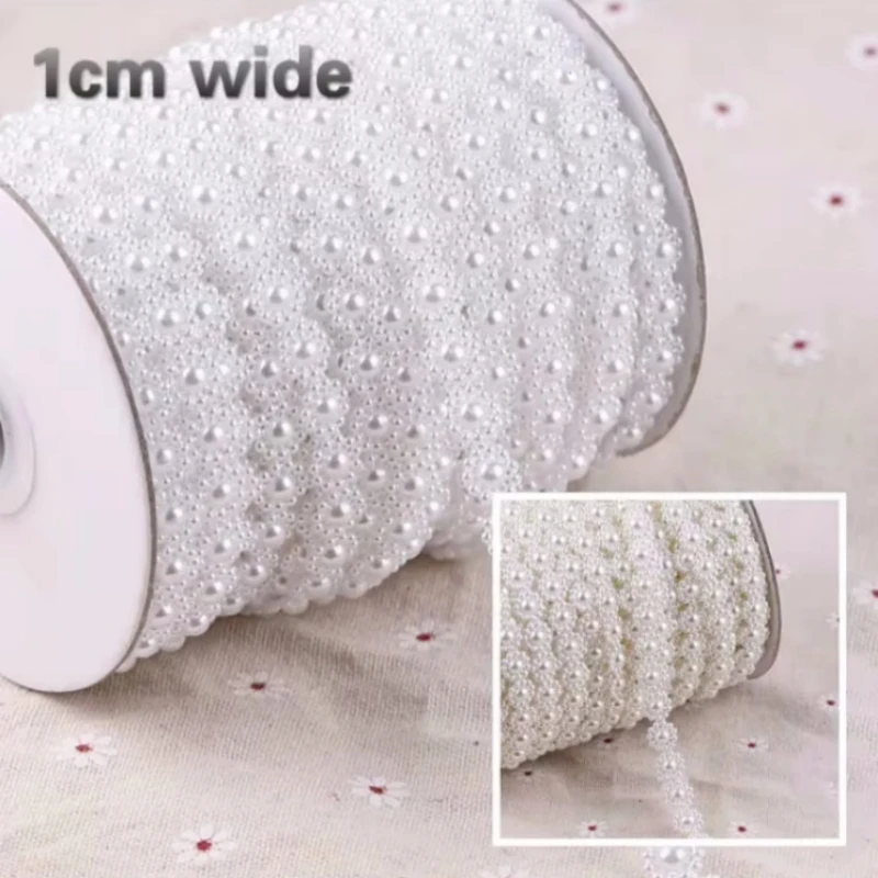 Trend Fine Line Beaded Lace Ribbon DIY Hat Bag Strap Shoes Decorative Wedding Dress Headwear Jewelry Hundred Matching Supply