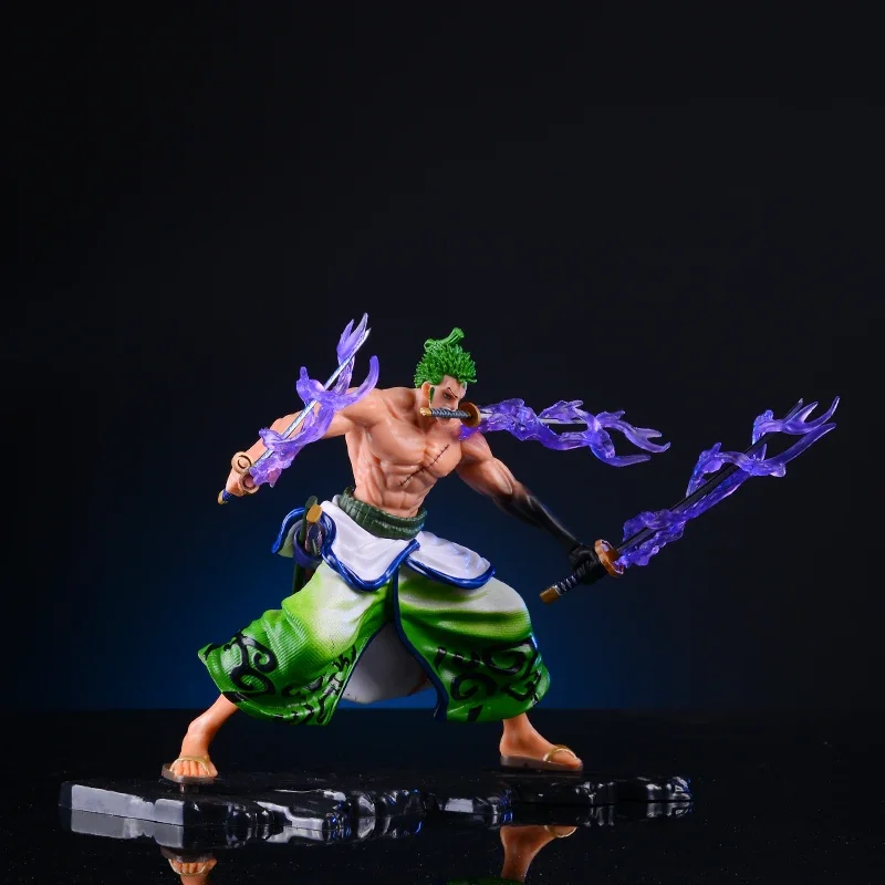 Nieuwe 20 cm Een Stuk Anime Figuur GK Roronoa Zoro Action Figure PVC Collectie Cartoon Model ornament Pop Gift Speelgoed verjaardagscadeau