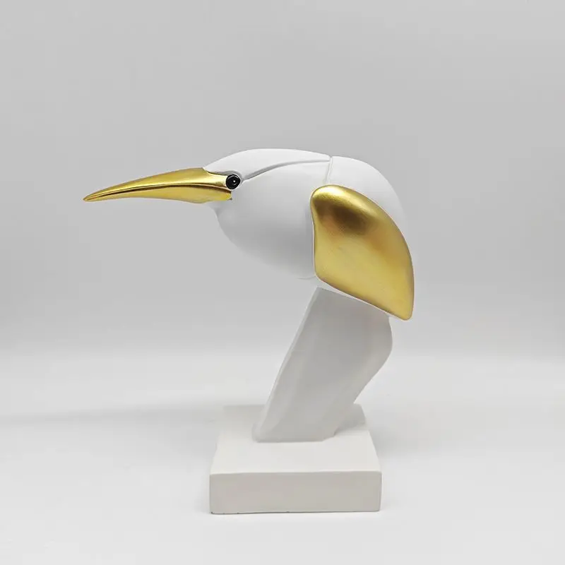 

European Simple Bird Statue Resin Ornaments Home Room Table Sculpture Decoration Crafts Office Desk Figurines Accessories Items