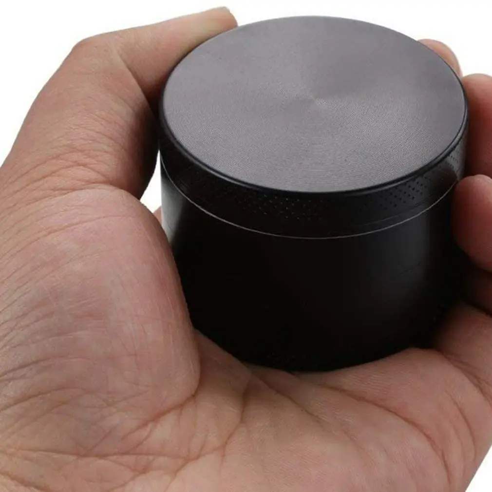 Mini Grinder Grass com Material de Liga de Zinco, Dry Herb Crusher, 4 Camadas, Moinho Manual de Tabaco