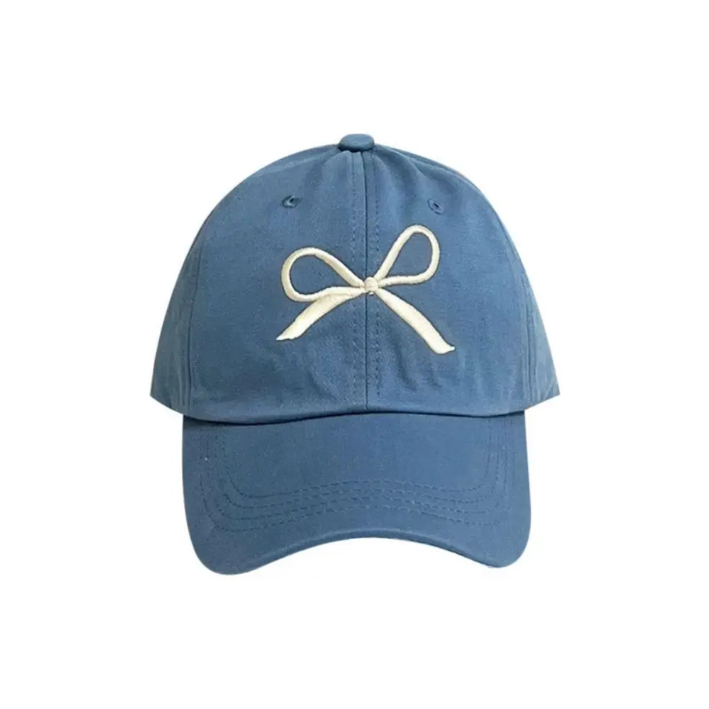 

Embroidery Embroidery Bow Baseball Cap Casual Sun Cap Cotton Peaked Cap Baseball Hat Sunscreen Hat Sun Hat Girl