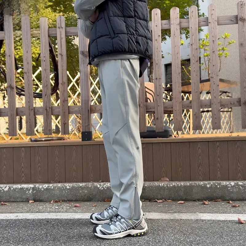 

Мужские повседневные брюки из нейлона: ветрозащитные, водонепроницаемые, на молнии, мягкие, для работы, деловые, в стиле джентльмена