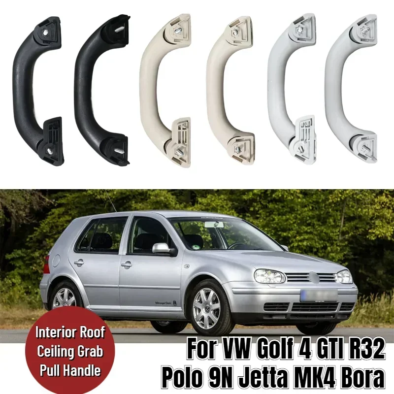 1pc Black Car Interior Roof Ceiling Grab Pull Handle for VW Golf 4 GTI R32 Polo 9N Jetta MK4 Bora A4  6N0857607G 6N0857607T