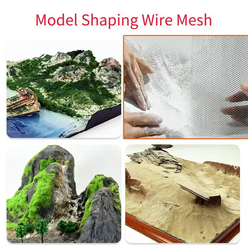 

20*100cm Diy Model Making Model Shaping Wire Mesh for Model Mountain/Ocean Scene/Snow Scene/Architectural Model/Military Scenery