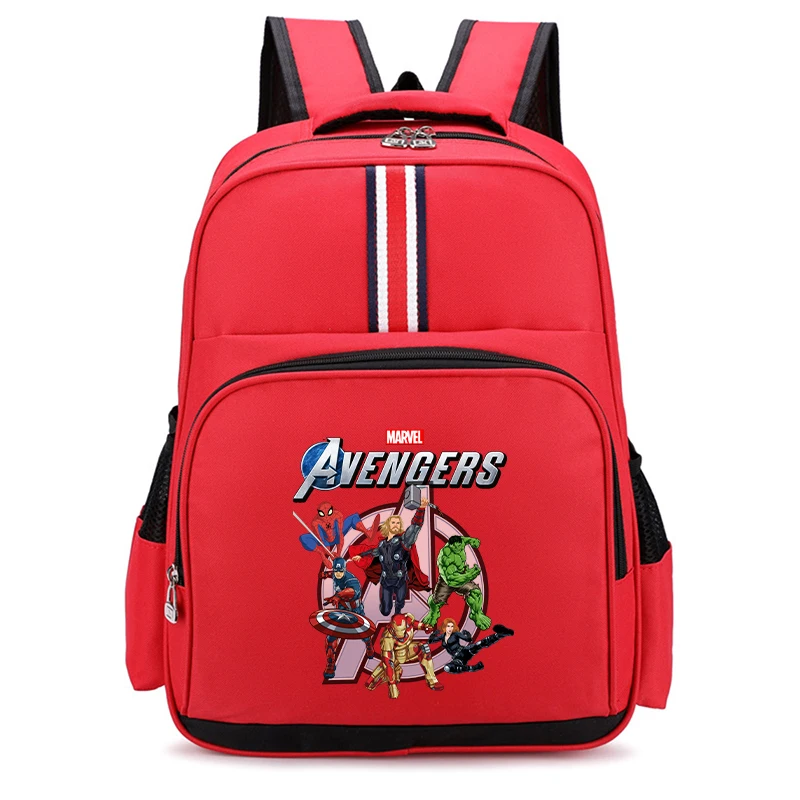 Disney Marvel Heroes Avengers School Bag Movie Cartoon Print Kids Student Supplies Backpack Child Storage Knapsack Birthday Gift