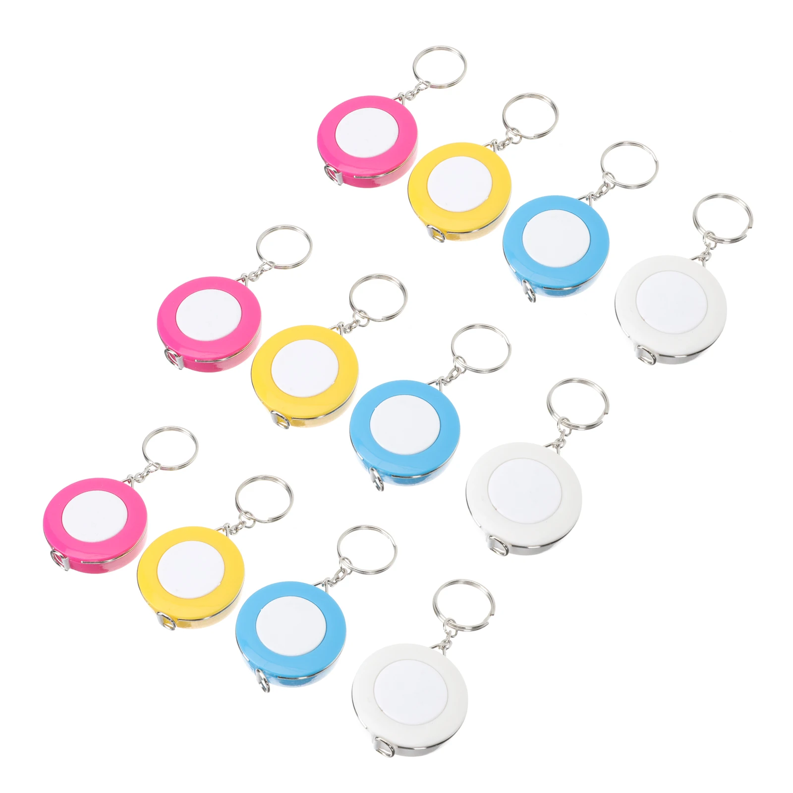 

Candy Color Keychain Tape Measure Waist Body Measuring Tool Lightweight Durable Abs Portable Professional Measurement Gift