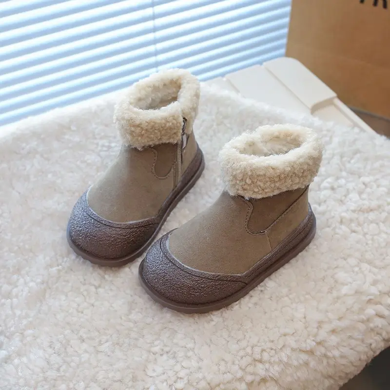 Sepatu Bot Salju Anak Musim Dingin 2025 Baru, Tahan Lama, Berinsulasi Termal, Tahan Air, Anti Selip, Sepatu Jalan Bayi