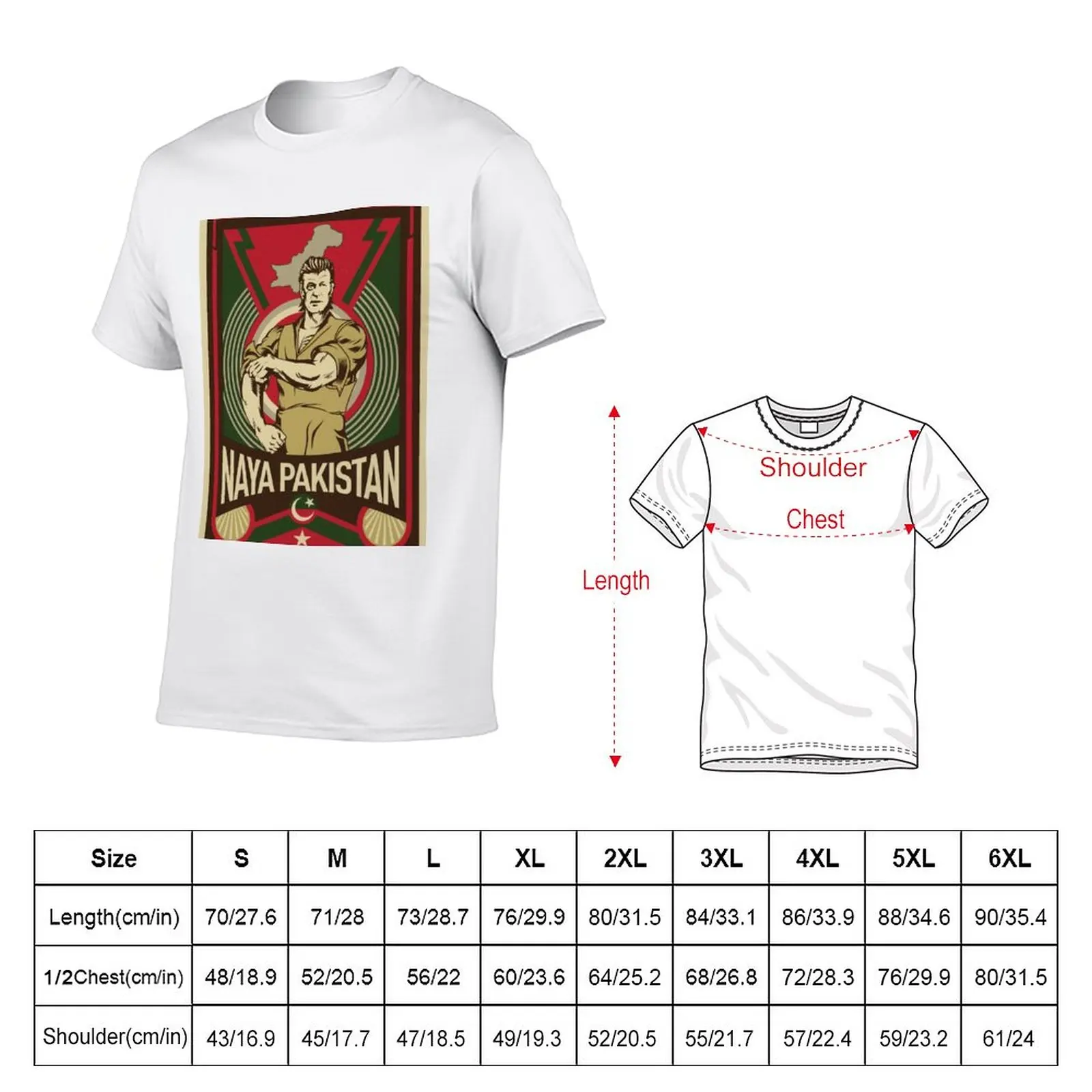 New Naya Pakistan T-Shirt Blouse plus size t shirts animal print shirt for boys mens graphic t-shirts big and tall