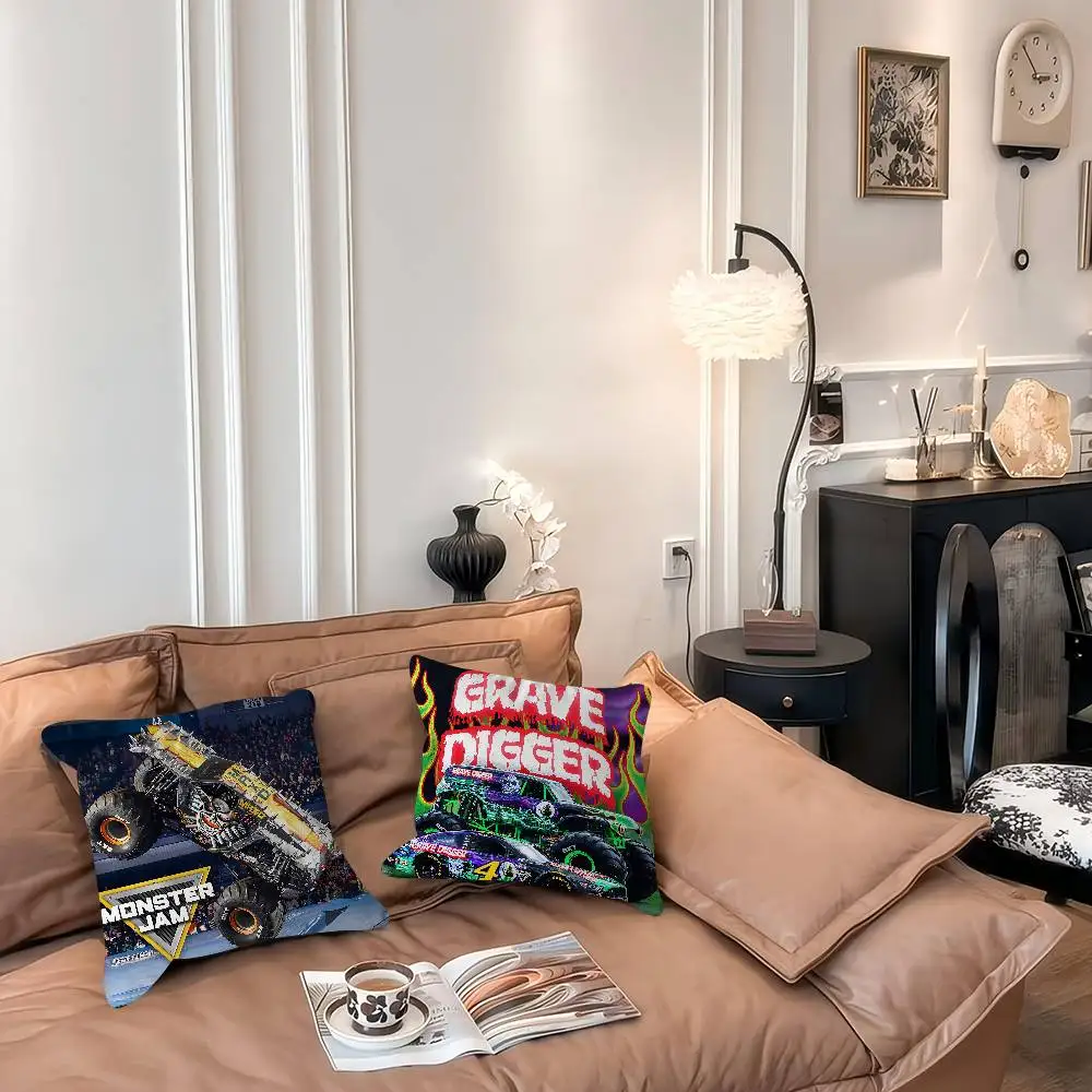 

Чехол для подушки M-Monster Jam 30x50, полиэстеровые диванные подушки, декоративные декоративные подушки, украшение для дома, наволочка