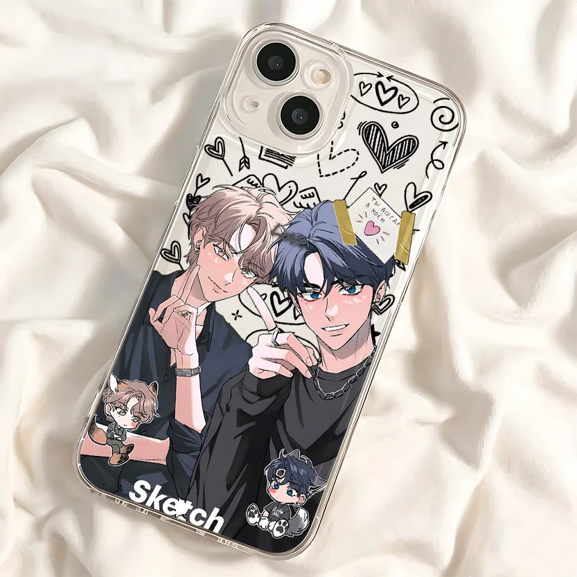B-Ls Comic sketchs Phone Case for Infinix Hot 10 20 30i 50 60 Pro Plus Play 4G 5G Transparent Soft TPU Back Cover - view 4