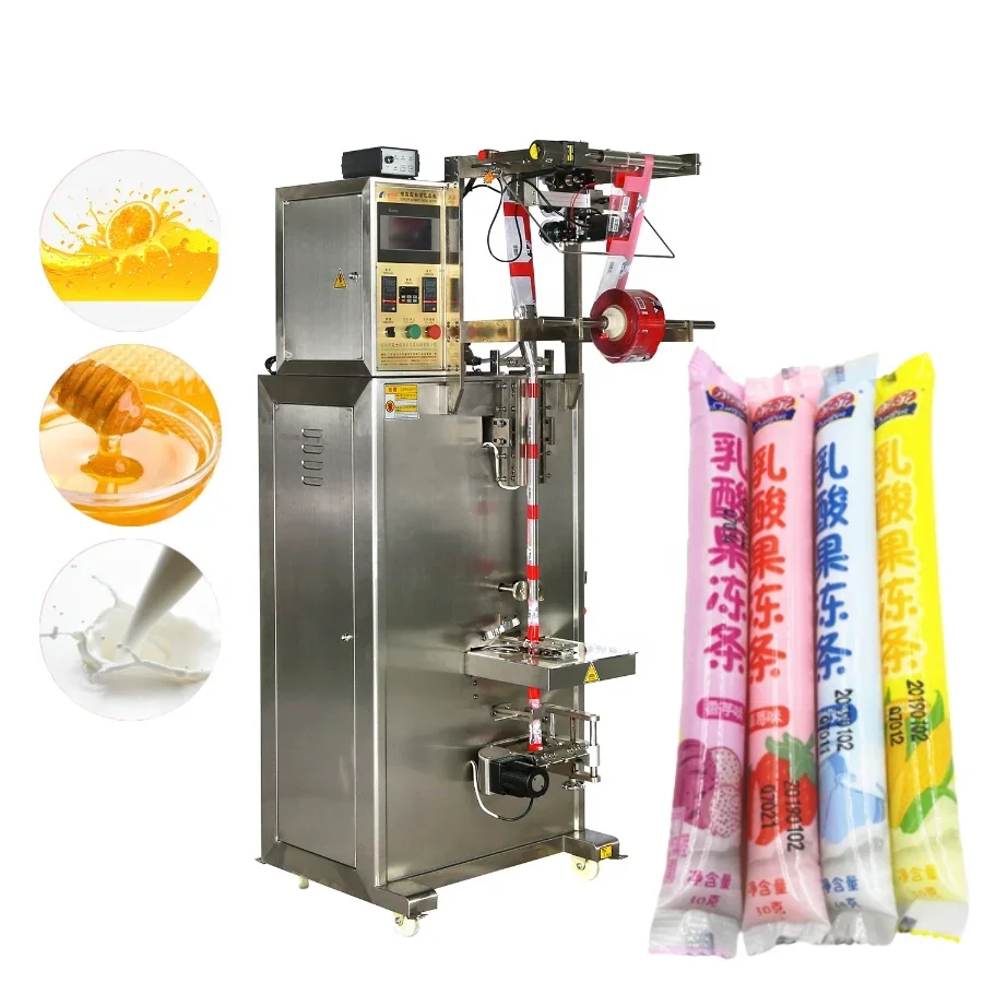 multi-functional automatic jelly bar juice ice lolly food pouch milk liquid beverage machinery food filling packing machine