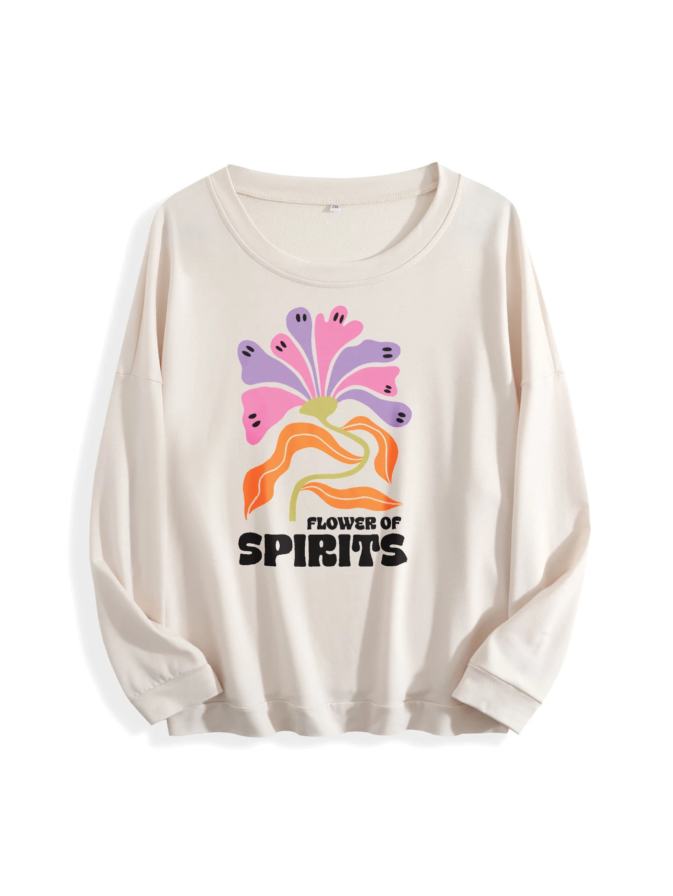 سترة بوهو الهالوين النسائية العصرية برقبة دائرية متعددة الألوان فضفاضة من القطن الخالص لخريف وشتاء ورياضات الهالوين جاهزة