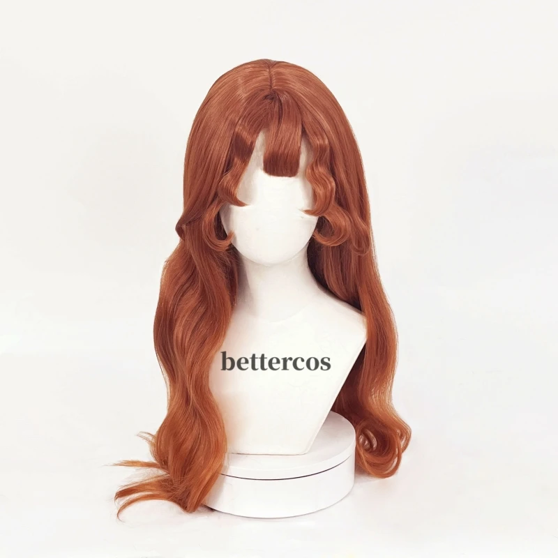 Little Girl Eurydice Cosplay Wig Identity V 70cm Long Curly Brown Wig Cosplay Anime Cosplay Wig Heat Resistant Synthetic Wigs