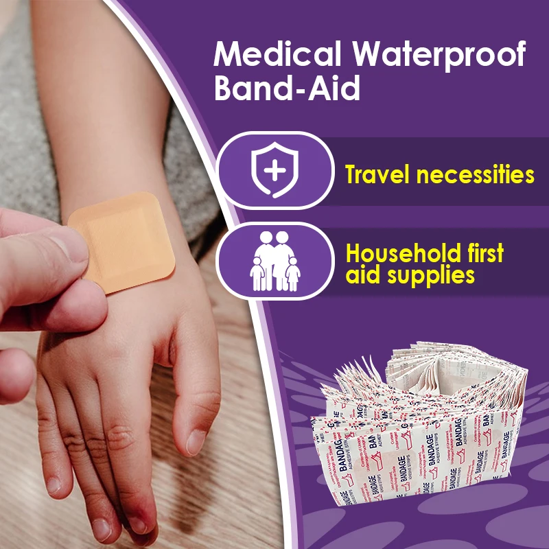 30Pcs Breathable Band-Aids Hemostatic Bandages First Aid Medical Anti-Bacteria Wound Patch Home Travel Emergency Supplies A1580