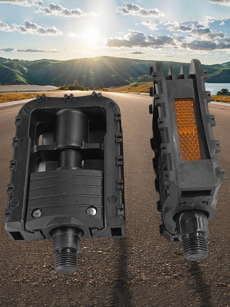 AliExpress NONE Bicycle Folding Pedal Non-slip Bicycle Platform Pedals with Reflector Riding Accessories for Folding Bike Electric Vehicle