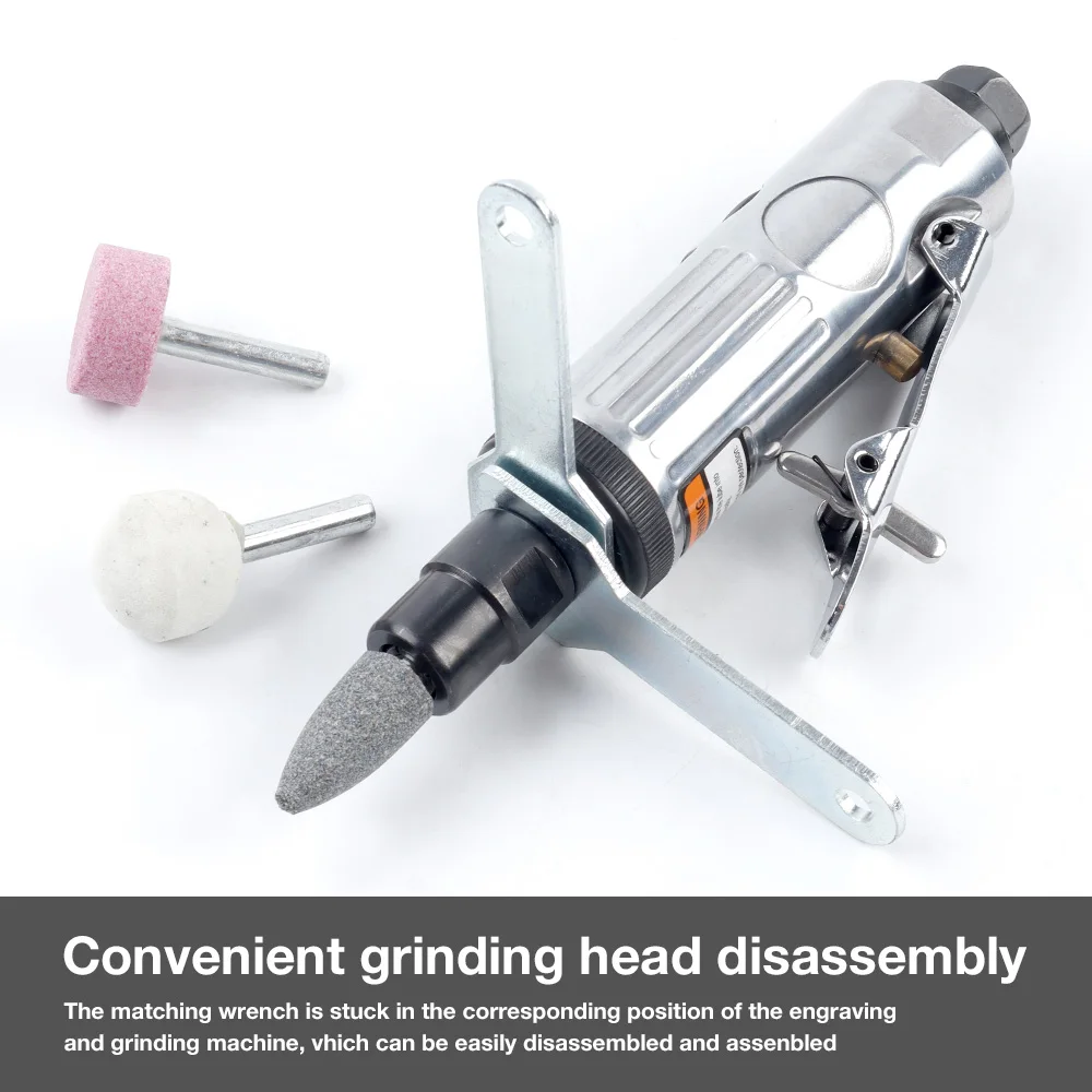 3mm 6mm Pneumatic Grinder Professional Grinding Tool, 1/4NPT, Home Pneumatic Polisher, Rust Removal, Grinding, Deburring,Cutting