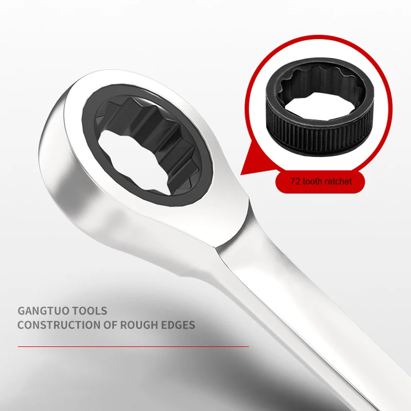8,10,12,13,14,17,19mm 래칫 렌치 스패너 세트, 자동차 수리 키트용 자전거 수공구, 키 세트 D6110