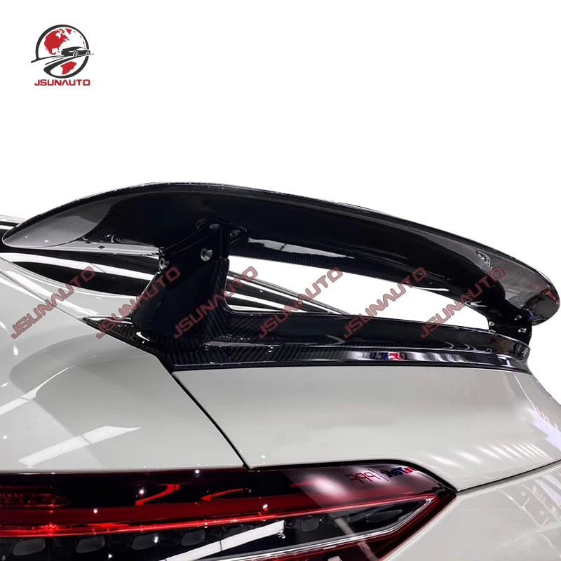 메르세데스-벤츠 AMG GT50 GT53 2019-2023 용 탄소 섬유 스포일러 수정 된 GT3 스타일 뒷 트렁크 윙 프리미엄 외부 액세서리
