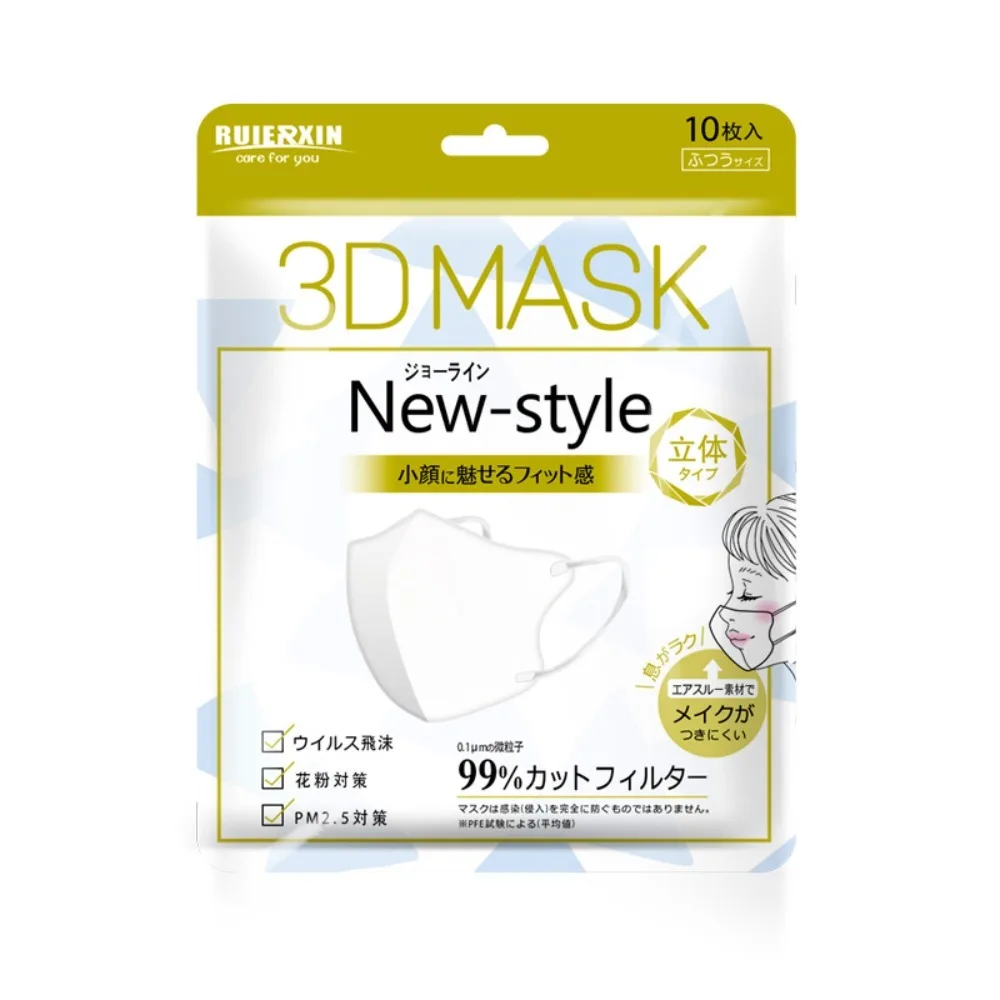 10 pz 4 Strati Anti Polvere Maschera Usa E Getta Giapponese Protettiva Ciclismo Maschera Traspirante Anti Trascinare Trucco 3D Maschera Donna Uomo