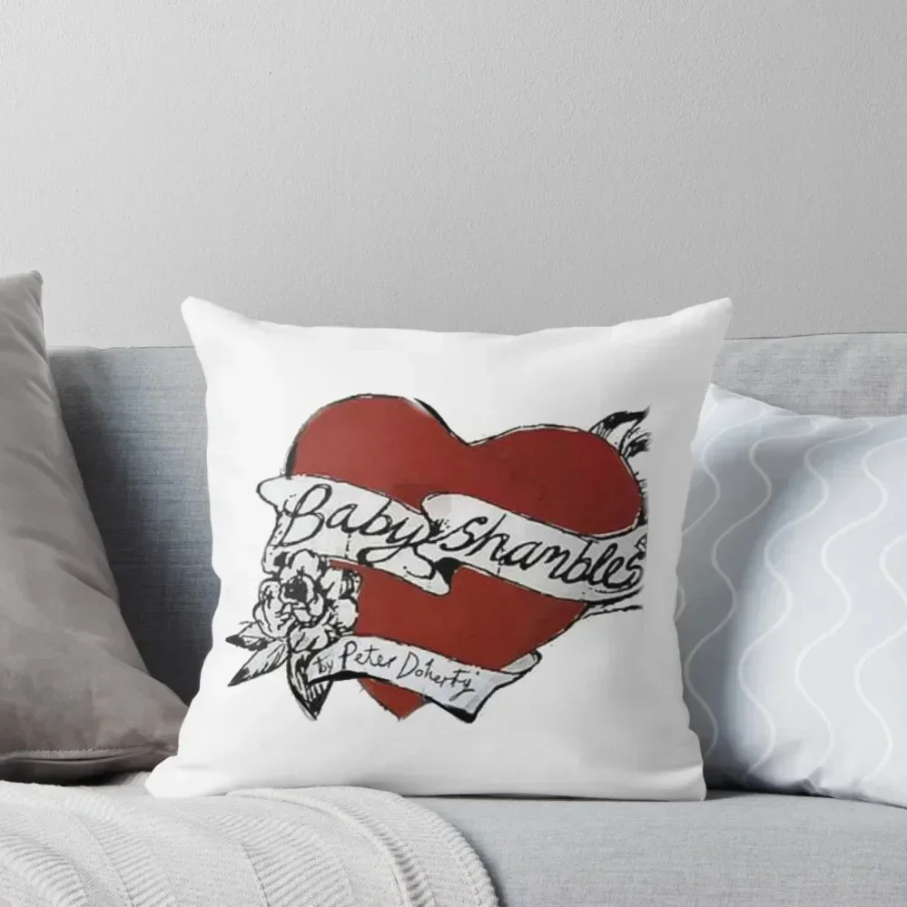 Babyshambles, Pete Doherty, heart tattoo design Throw Pillow Pillowcase pillow