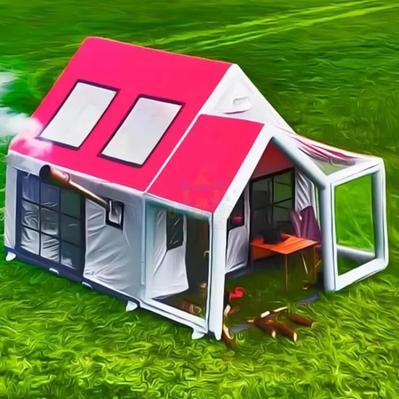 

Large Inflatable Camping Cabin Family Tent Activity House Outdoor Camping Inflatable House Party Tent