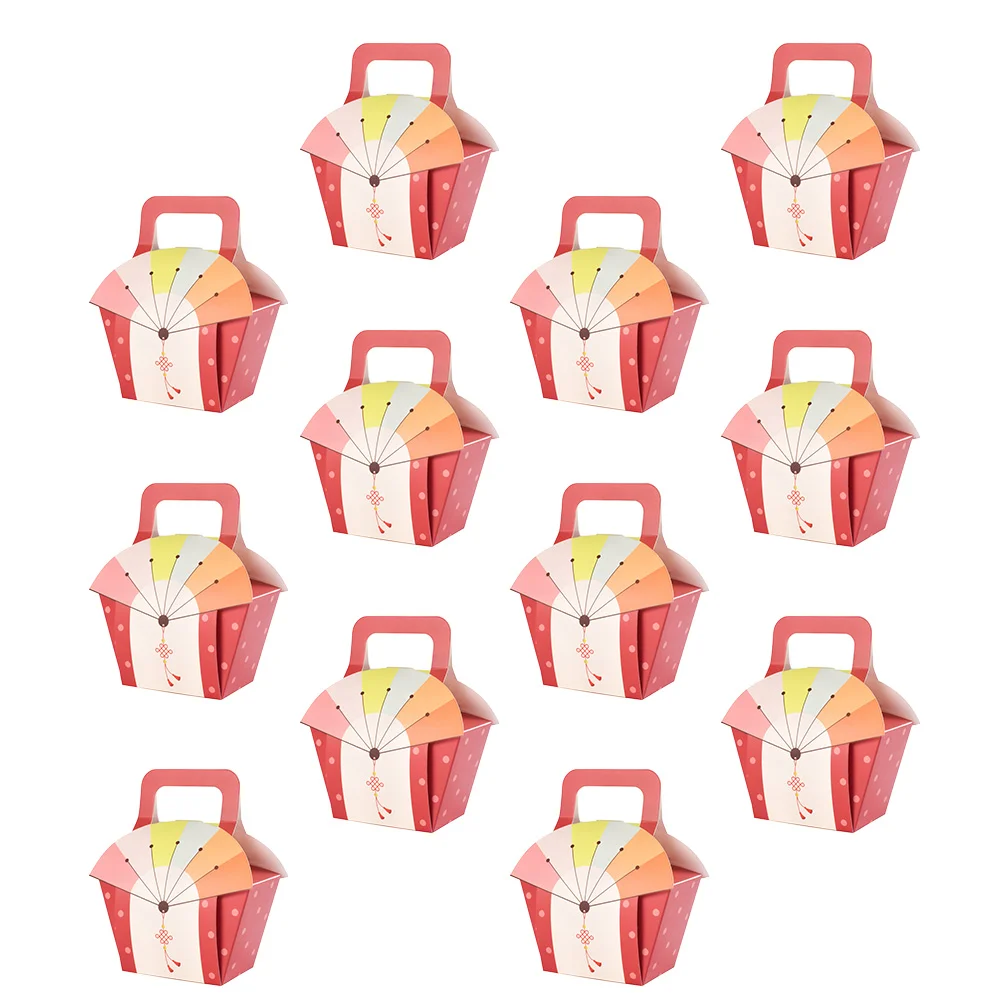 25 Pcs Candy Box Packaging Boxes Gift Moon Cake Nougat Creative Case Paper Cookie Storage Party Portable Eye-catching