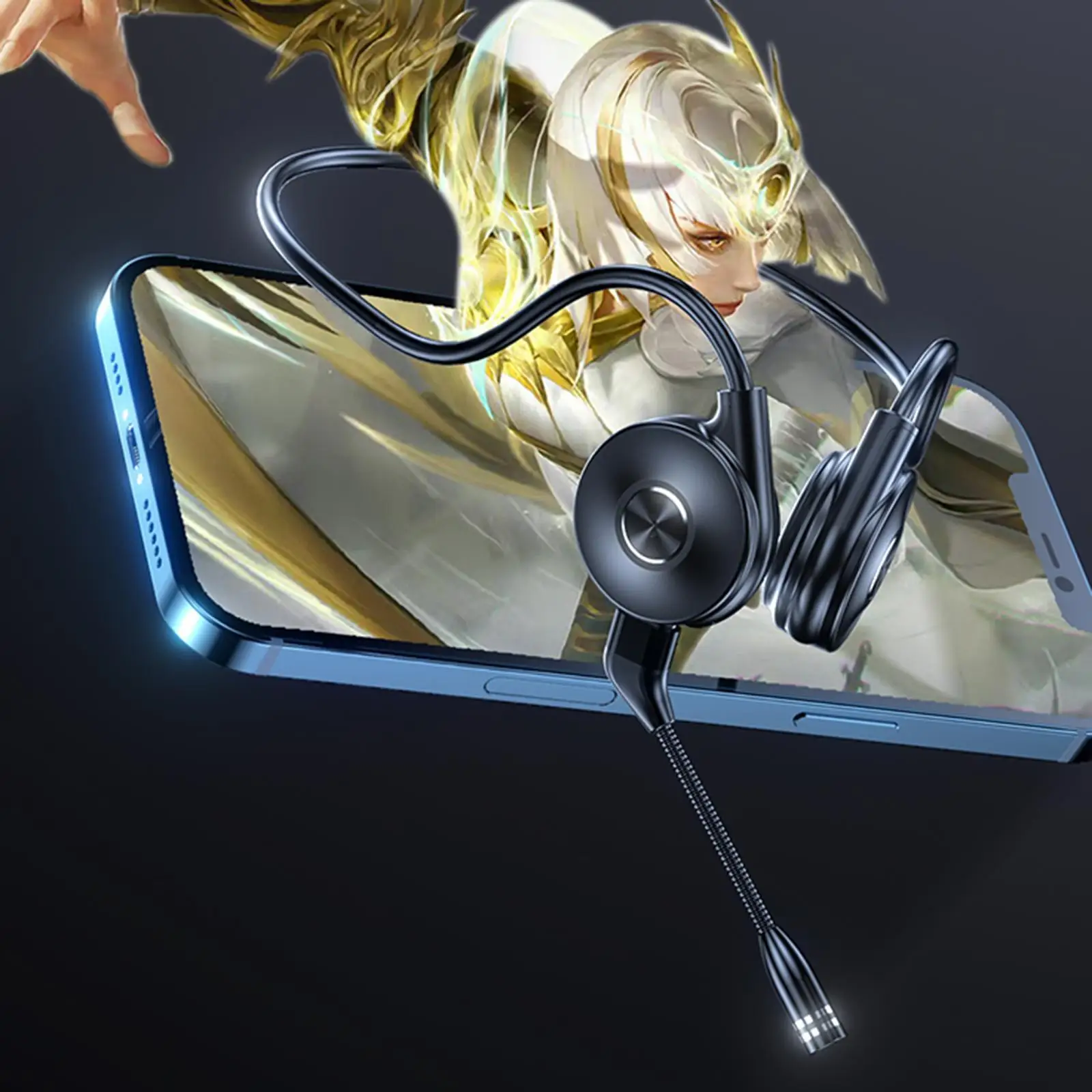 Bone Conduction Headphones with Mic for Running Driving Low Latency