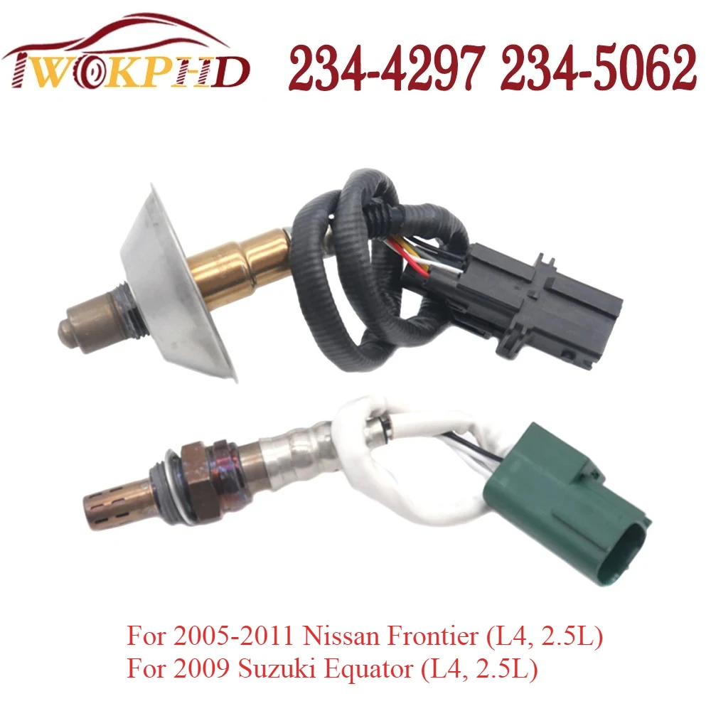 

2x Car Upstream&Downstream O2 Oxygen Sensor 234-4297 234-5062 For Nissan Frontier 2005-2011 New 2344297 2345062 22693-EA000