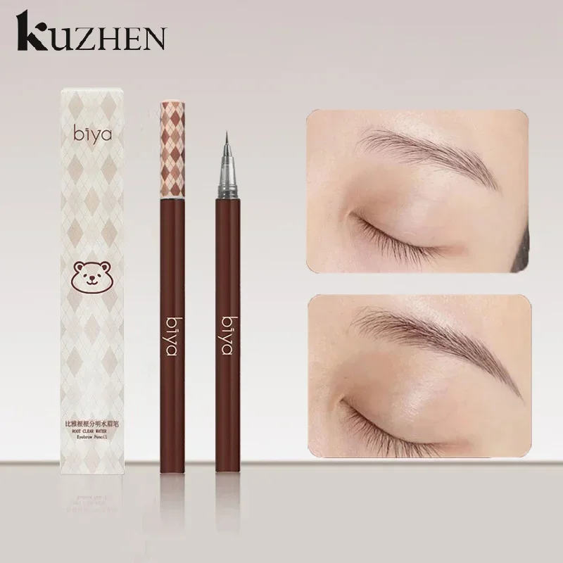 리퀴드 아이브로우 펜슬 방수 롱래스팅 스무스 아이라이너 라이잉 실크웜 0.01mm 울트라 파인 아이브로우 타투 펜 메이크업