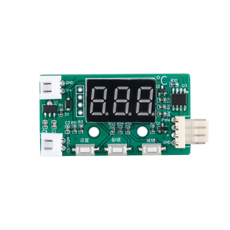 2 Stuks 4-Draad Fan Temperatuur Snelheidsregelaar Module Board YR-1001 DC12V Fan Speed Controller Temperatuurregeling Module