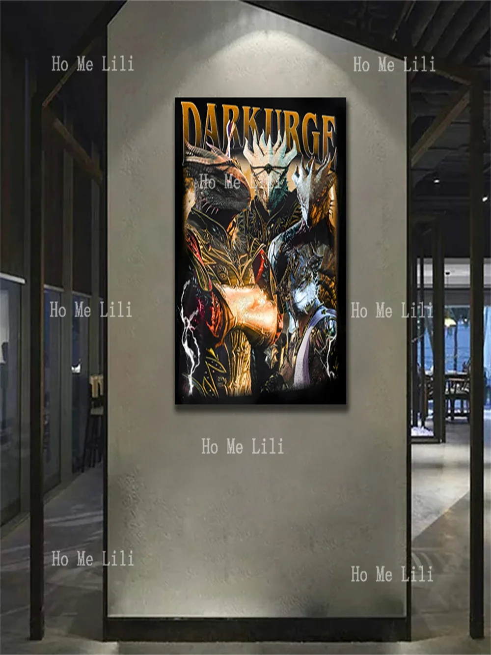 Dark Urge Baldurs Gate 3 Vintage Inspired Canvas Printed Picture Wall Art Decoration Poster